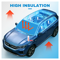 Film de protection de pare-brise de voiture GWF anti-rayures, anti-explosion, super brillant, auto-réparateur, en verre trempé TPU PPF
