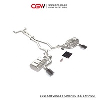 CGW Abordable Tuyau D'échappement Silencieux avec Commande Vocale Vanne de Contrôle Pour Chevrolet Camaro 3.6L MON 2011 Unique embout D'échappement