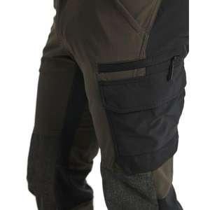 BLAKLADER - 142216454599C156 Pantalones de servicio elásticos de 4 vías Verde Oliva oscuro/Negro-PANTALONES DE TRABAJO EAN 7330509734179 - Product Image 4