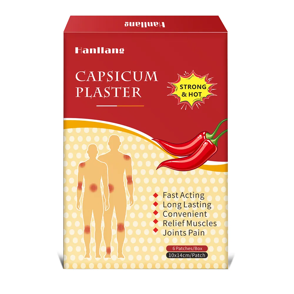 Hanllang plester capsicum perekat pereda sakit alami 100%