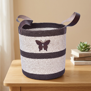 Large Capacity Striped Jute Beach Basket Women's Fashion Summer <b>Jelly</b> Bag Open Closure Two Handles Shoulder Handbag Customized - Product Image 3