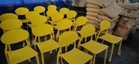 Chaise de salle à manger en PP, chaise de jardin, chaise de terrasse, chaise de restaurant empilable, prix bas, usine d'origine pour la revente