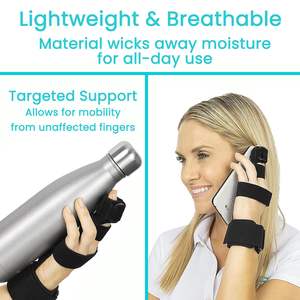 Belat jari pemicu Penuh kustom tangan dan penjepit pergelangan tangan mendukung pelurus pengunci yang dapat disesuaikan perawatan Immobilizer untuk keseleo - Product Image 3