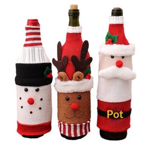 Decoraciones Navideñas, Adorno de Botella de Vino con Diseño de Muñeco de Nieve, Decoración Festiva para Restaurantes - Product Image 4