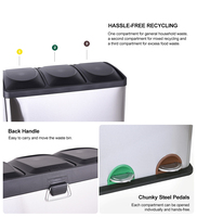 Poubelle de recyclage grande taille, nouvelle conception, personnalisable, base antidérapante, économique