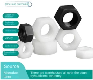 น็อตหกเหลี่ยมไนล่อนสีดำ/สีขาวน็อตหกเหลี่ยมน็อตหกเหลี่ยมพลาสติกน็อตเมตริกเหมาะสำหรับสลักเกลียว - Product Image 5