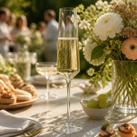Flûte à champagne de 195 ml pour les caves à vin, les salles de dégustation, les clubs oenologiques et les événements en vignoble – Vente en gros OEM/ODM pour les réceptions et les rassemblements