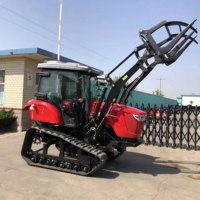 120HP moteur Diesel tracteur sur chenilles 4x4 Type d'entraînement boîte de vitesses pour l'agriculture aménagement paysager diverses évaluations Agricola HP puissance nominale