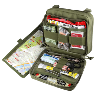 Chiến thuật Modular công cụ <span class=keywords><strong>Pouch</strong></span> Quản Trị lớn hai lớp Molle EDC EMT tiện ích unisex nylon dây kéo đóng cửa với bản đồ SVE - Product Image 3