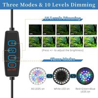 USA vente en gros de lampe de réservoir de poissons Mini LED prise USB éclairage plante aquatique LED Clip lumière lampe transparente Clip sur Aquarium lumière LED