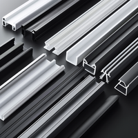 Profils d'extrusion en plastique durables et écologiques personnalisés en PVC/ABS pour les applications en cuisine et en milieu hospitalier