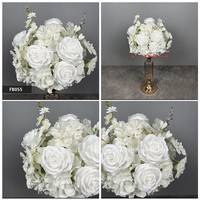 Centros de Mesa DKB, Bola de Flores Rosa Grande de 60 cm, 70 cm, 80 cm, Bola de Flores Rosa Intenso, Topiario, Rosa Gigante de Seda, Bola de Flores para Boda