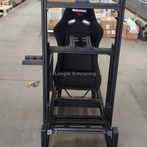 新着初オールアルミ合金ステアリングホイールSCモーション駆動車アーケードゲーム機シートVR 9Dレーシングシミュレーターラック - Product Image 3