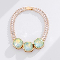 Ensemble collier et bracelet CENDA, nouvelle collection, multicolores, zirconiums cubiques, chaîne serpent, cristaux incrustés, luxe, pour femmes, mariage, fête.