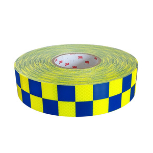 Autocollant réfléchissant de qualité diamant 3M - Autocollant de sécurité à motif Battenberg pour voiture et <span class=keywords><strong>moto</strong></span> - Product Image 1