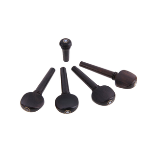 Juego de 4 clavijas de afinación de Violín de ébano con perillas de cuerda de ojo de pez, accesorios de piezas de violín, clavijas de afinación, ajuste de instrumento duradero - Product Image 4