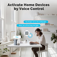 Módulo de Interruptor Inteligente Zigbee Tuya LangYeao 16A, 1 Canal, 2 Vías, Monitoreo de Energía, Compatible con Alexa y Google Home, Tamaño Mini