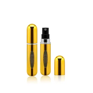 Новый дизайн мини косметика парфюмерия диспенсер 5 мл стеклянные флаконы для парфюма алюминия многоразового карман Спрей Портативный есть Windows флакон духов
