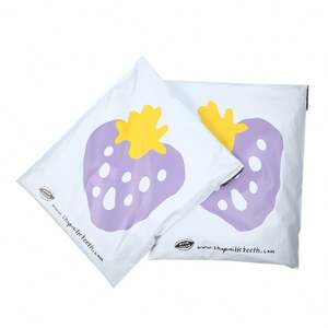 Sac d'expédition biodégradable en amidon de maïs LDPE PE vierge écologique, sac d'emballage personnalisé imprimé pour les chaussettes et les chaussures - Product Image 2