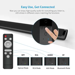 Super Bass Wireless Parlantes Barre de Son Bluetooth Système de Cinéma Maison Barres de Son pour TV Haut-Parleur Audio Son Surround