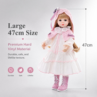 Poupées Reborn Yeezwood pour bébés, 47 cm, poupée réaliste, poupée fille réaliste, poupée Reborn en silicone, jouet pour fille