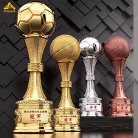 Trophée de la Coupe du Monde de Football 2026 Holywell en Résine, Gravé sur Mesure en Forme de Ballon, Souvenir de Compétition