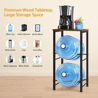 Support de rangement populaire pour bouteilles d'eau de salon, étagère de rangement d'eau à trois niveaux, support de rangement d'eau pour bureau