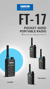 Radio Sam FT-17 Walkie Talkie, Radio dua arah untuk gudang penyimpanan dingin pemantauan zona suhu Kru - Product Image 6