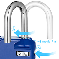 Cadenas à combinaison 40 mm anti-coupure et antivol, haute sécurité, bonne qualité, pas cher