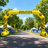 Arche de Course Gonflable avec Souffleur Personnalisée Ligne Départ et d'Arrivée pour Marathon Cyclisme Événements Sportifs