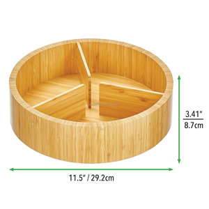 2025 lưu trữ nhà bếp tre lười biếng <span class=keywords><strong>Susan</strong></span> Spinner tre chia lười biếng <span class=keywords><strong>Susan</strong></span> Spinner - Product Image 2