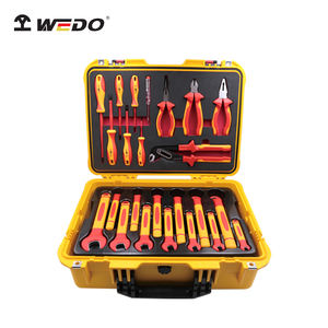 WEDO VDE GS Électricien Finework Outils isolés à la main professionnels Set-46PCS IEC60900 AC1000V pour la sécurité des réparations - Product Image 1