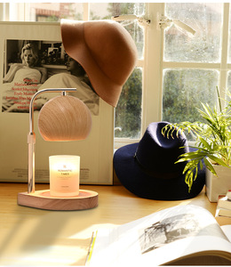 Lampe chauffe-cire électrique de chevet, réglable en hauteur, avec minuterie, <span class=keywords><strong>écologique</strong></span> et sans fumée, pour la fonte de cire et la fabrication de bougies - Product Image 3