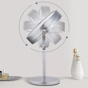 Espejo Cosmético Portátil Moderno de Doble Cara con Aumento 5X, Luces LED Tricolores Regulables, Logotipo Personalizado para Bodas - Product Image 4