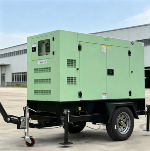 Générateurs mobiles silencieux 40 kW 50 kVA sur remorque insonorisée, groupe électrogène de secours - Product Image 6