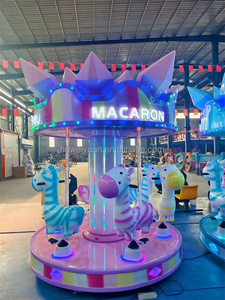 Mini 6 chỗ ngồi trong nhà/ngoài trời trẻ em <span class=keywords><strong>Carousel</strong></span> vui vẻ đi vòng macaroon ngựa nhỏ carrousel để sử dụng nhà để bán - Product Image 5