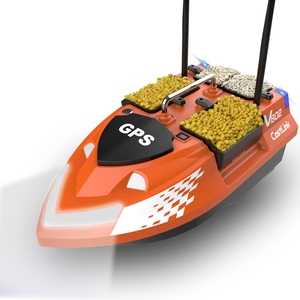 <span class=keywords><strong>Barco</strong></span> Cebador para Pesca Flytec V802/V802 PRO, Versión Rusa, 500M, 3KG, Negro/Naranja, con 4 Silos - Product Image 2