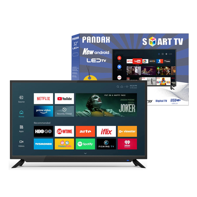 Original A+ Panel Qled Tv Flat Wide Screen Television 4K LED Smart TV With DVB-T2S2