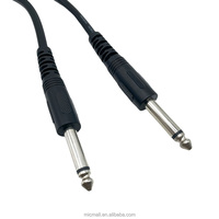 Kabel ekstensi koneksi Audio 6.35 hingga 6.35 kabel Audio Amplifier konsol Mixing mikrofon