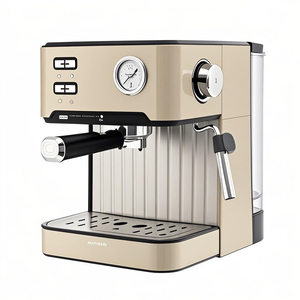 เครื่องชงกาแฟเอสเปรสโซ่ไฟฟ้าทำจากอลูมิเนียมกึ่งอัตโนมัติใช้ในเชิงพาณิชย์1.6L สำหรับโรงแรมสำนักงานรถบ้านพร้อมใช้งานกลางแจ้ง - Product Image 1