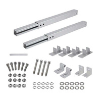 2 pièces à installation rapide 0-60 °   Support de montage réglable pour panneau solaire, kit de support en aluminium pour module photovoltaïque