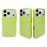 Étui de téléphone magnétique en cuir PU de qualité supérieure pour iPhone 18 Pro Max, style uni, doublure douce floquée, protection antichoc