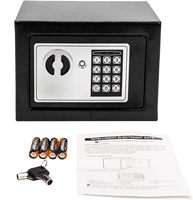 Caja Fuerte Electrónica de Alta Seguridad con Código, Caja Fuerte Digital de Acero Laminado en Frío Anti-perforación y Anti-arranque para Hogar, Hotel, Oficina