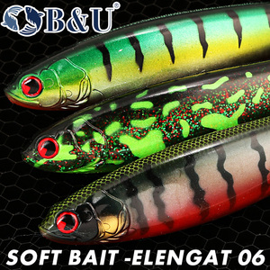 Señuelo de Pesca Suave de PVC B&U JT34, Swimbait de 21 cm/73 g, Cola de Paleta Realista, Señuelo de Pesca para Agua Salada, Agua Dulce, Lago, Río, Lubina, Lucio - Product Image 3