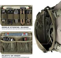 Harnais de poitrine tactique Molle - Nylon imperméable avec fermeture à fermoirs vert-noir personnalisé pour les activités de plein air