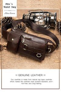 Bolso de Pecho y Hombro de Cuero Vacuno Genuino Andong para Hombre, Estilo Urbano, Casual, Retro, Deportivo, para Actividades al Aire Libre - Product Image 2