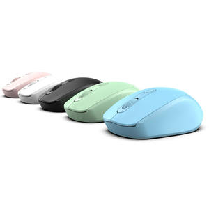 Souris sans fil 2.4G Bluetooth, Rechargeable, optique silencieuse, 4 boutons, double mode, pour ordinateur portable, design couleur Macaron - Product Image 1