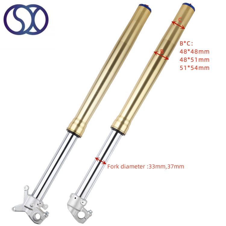 Color Optional 45/48/51mm Fork Cheap Upside Down Hydraulic Oil Motorcycle Front Shock Absorber Wholesale