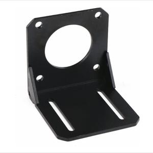 <b>Black</b> 42mm NEMA17 Motor Mounting <b>Bracket</b> Screws L-shape Fixed Seat Holder Steel Hybrid Coated - Product Image 1