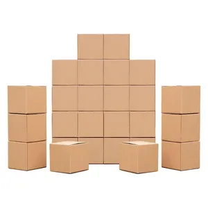 Brown shipping empty craft box thickened eco packaging Holiday gift manufacturers wholesale with logo Logistics carton